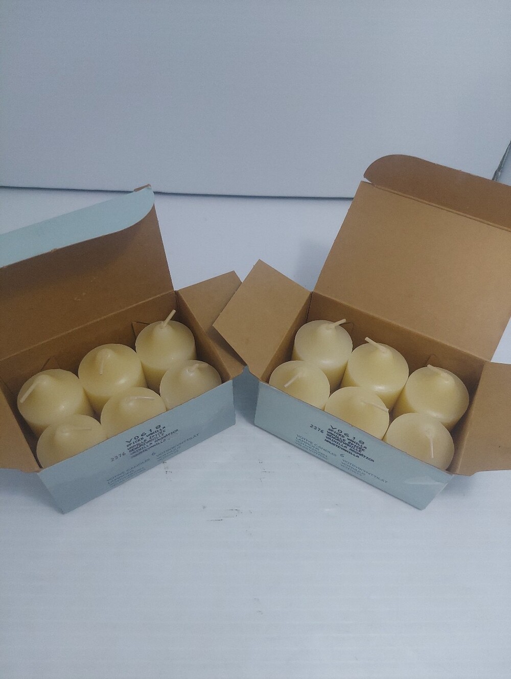 PartyLite SPICED VANILLA V0618 Votive Candles Retired 2 Boxes 12 Candels HTF